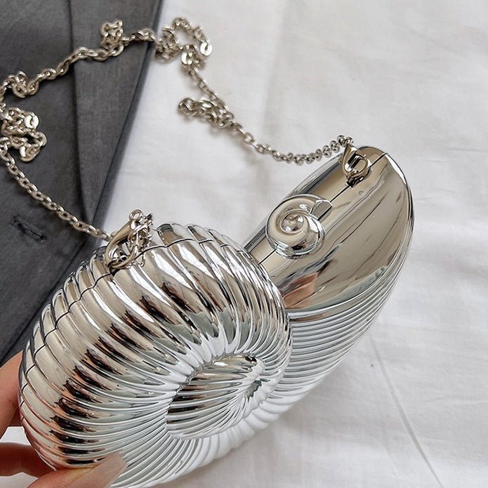 Unique Chic Conch Shell Inspired Clutch Bag (MAC311) - Mariam's Collection