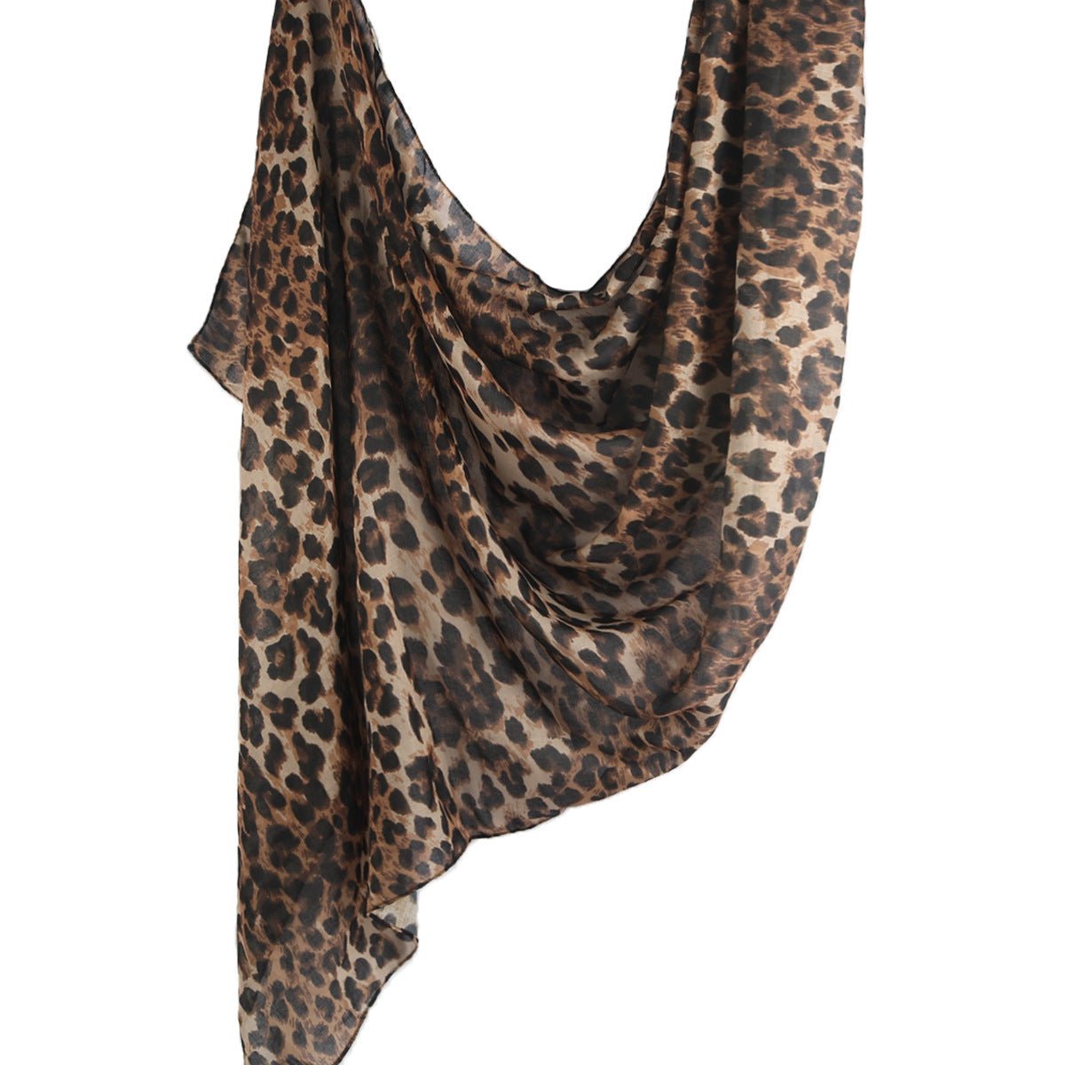 Versatile Leopard Print Fashionable Hijab (MH164) - Mariam's Collection