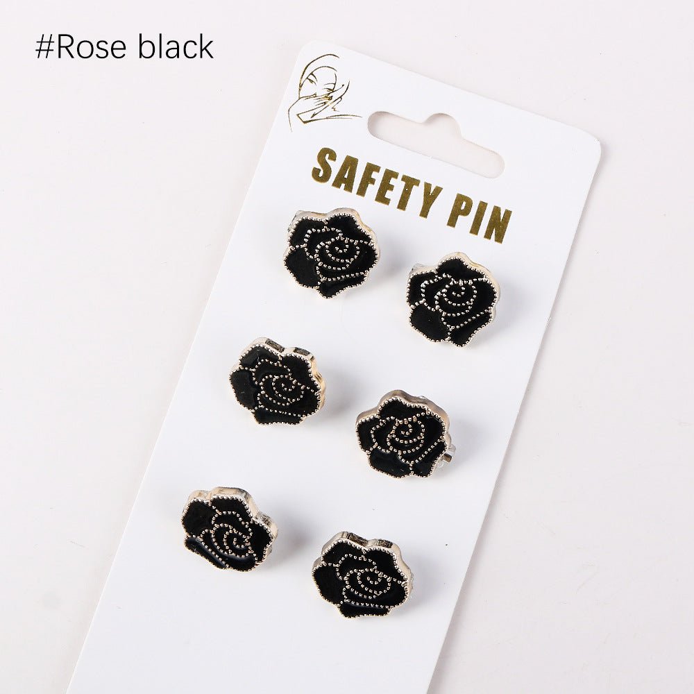 Vintage Enamel Brooch Pin Set(MAC366) - Mariam's Collection