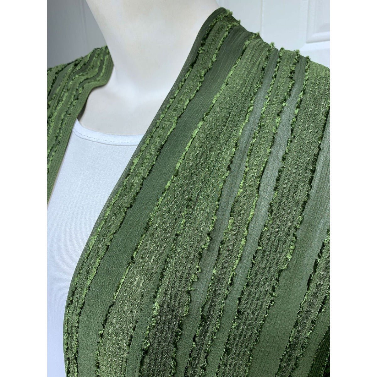 Vintage Knitted Cardigan Abaya | Modest Longline Open Front Jacket for Women(MOA217) - Mariam's Collection