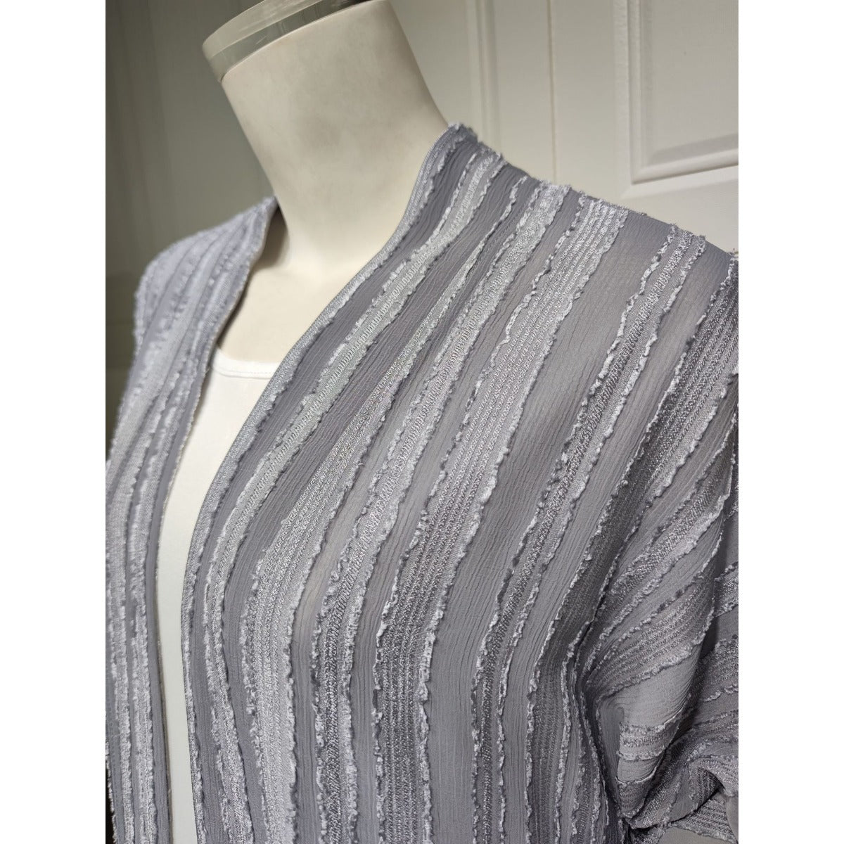 Vintage Knitted Cardigan Abaya | Modest Longline Open Front Jacket for Women(MOA217) - Mariam's Collection