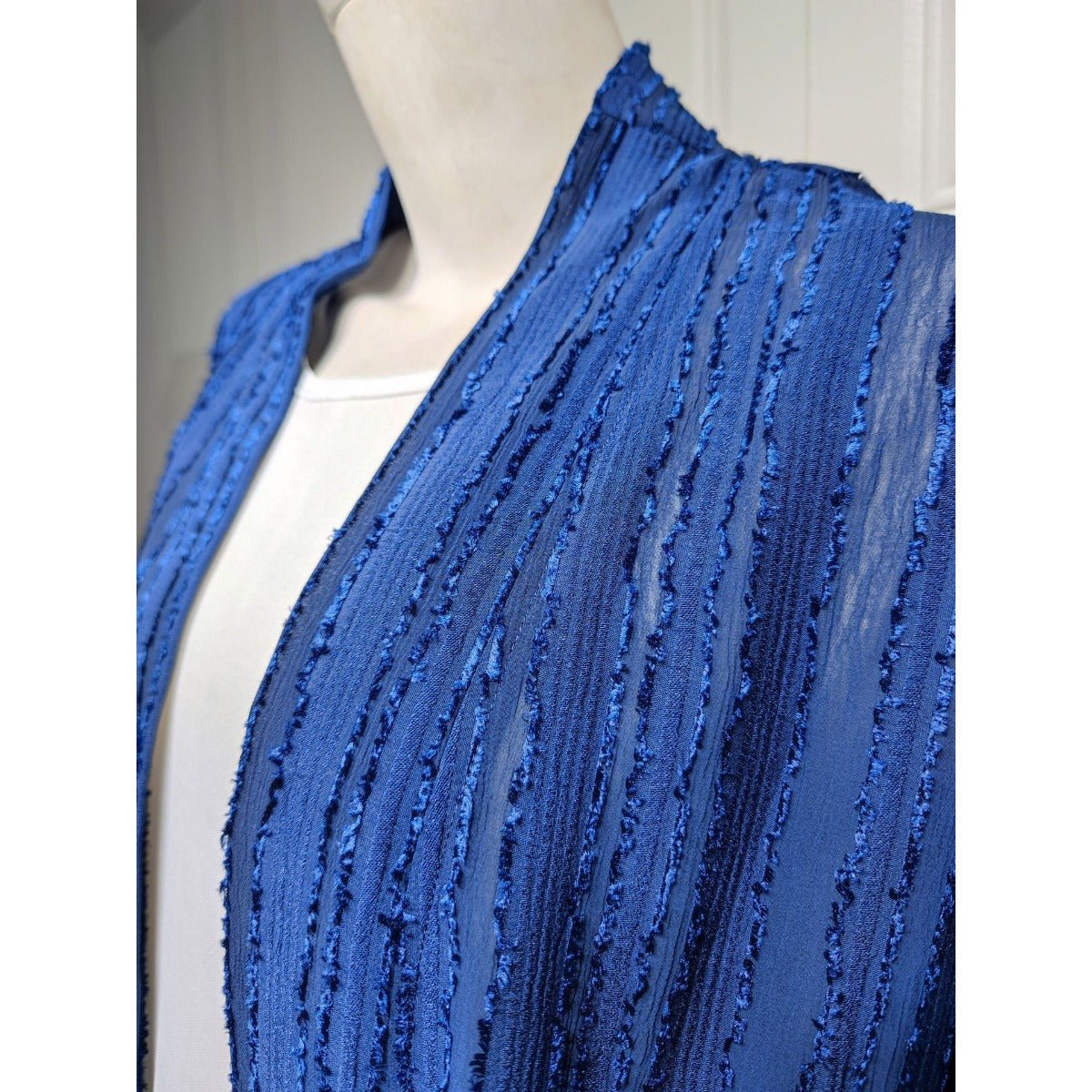 Vintage Knitted Cardigan Abaya | Modest Longline Open Front Jacket for Women(MOA217) - Mariam's Collection