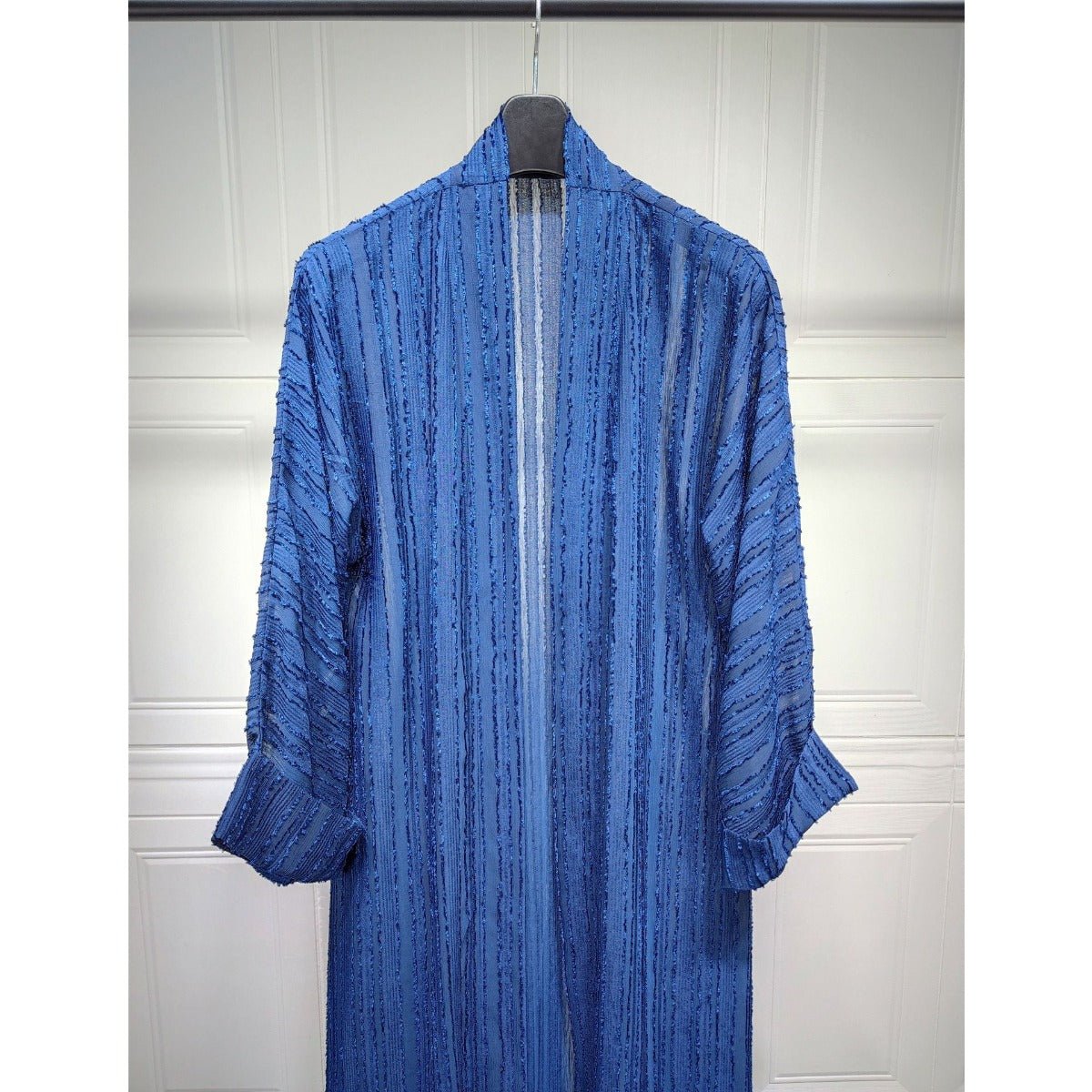 Vintage Knitted Cardigan Abaya | Modest Longline Open Front Jacket for Women(MOA217) - Mariam's Collection