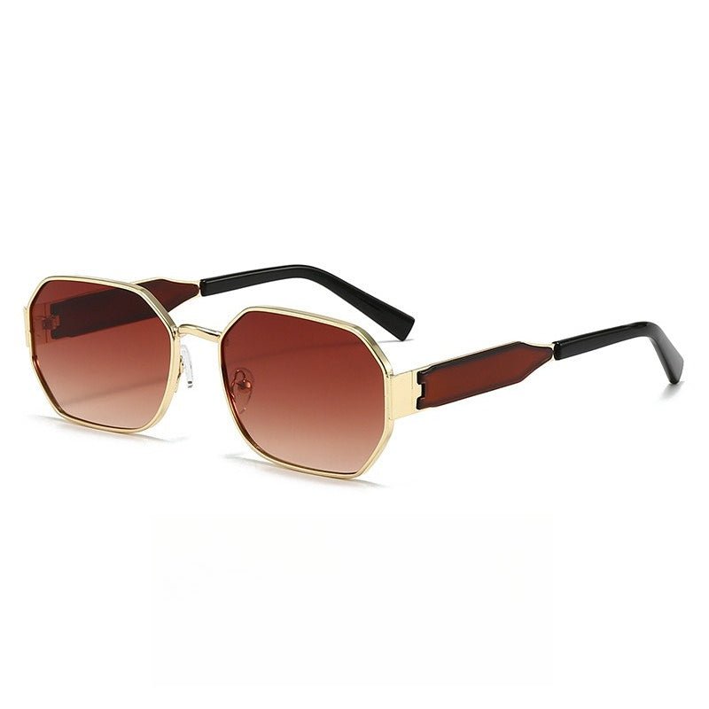 Vintage Narrow Frame Sunglasses – Retro Chic Accented Lenses for Women (MAC262) - Mariam's Collection