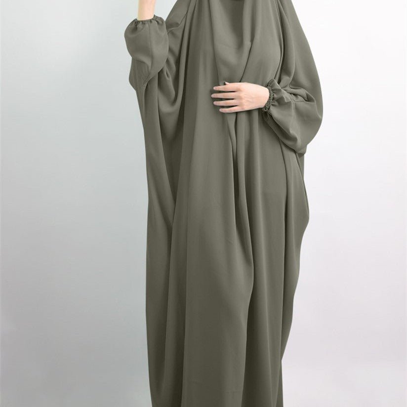 Viscose Niqab Attached 1 - Piece Plain Jilbab (MJ005) - Mariam's Collection