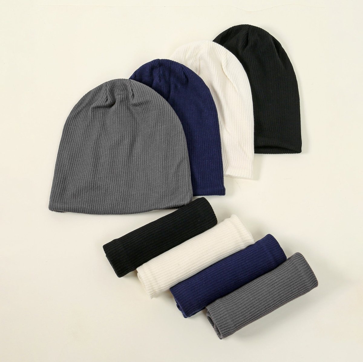 Warm Knit Beanie with Looped Scarf Set (MAC299) - Mariam's Collection
