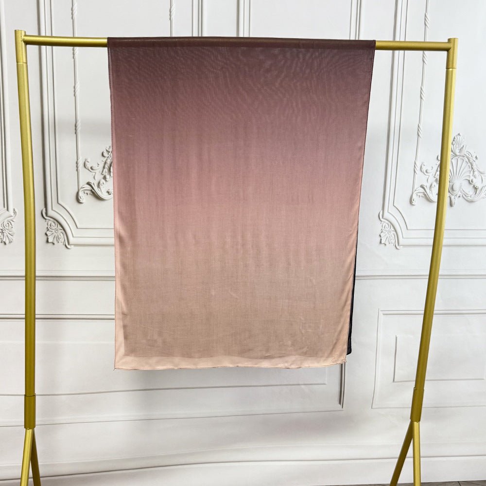 Watercolor Artistic Modal Hijab with Painted Floral Motifs (MH144) - Mariam's Collection