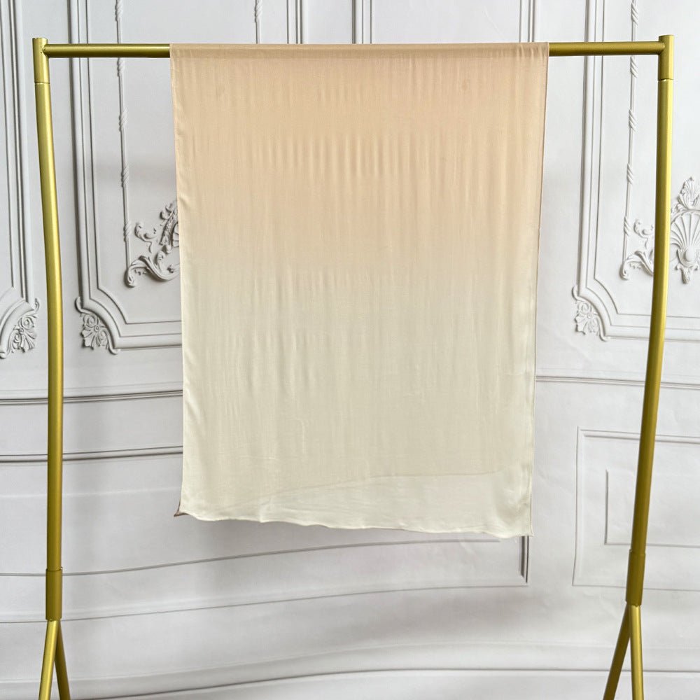 Watercolor Artistic Modal Hijab with Painted Floral Motifs (MH144) - Mariam's Collection