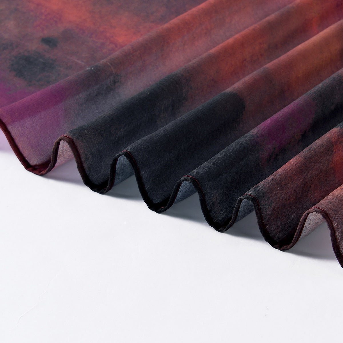 Watercolor Artistry Ethereal Print Hijab (MH176) - Mariam's Collection