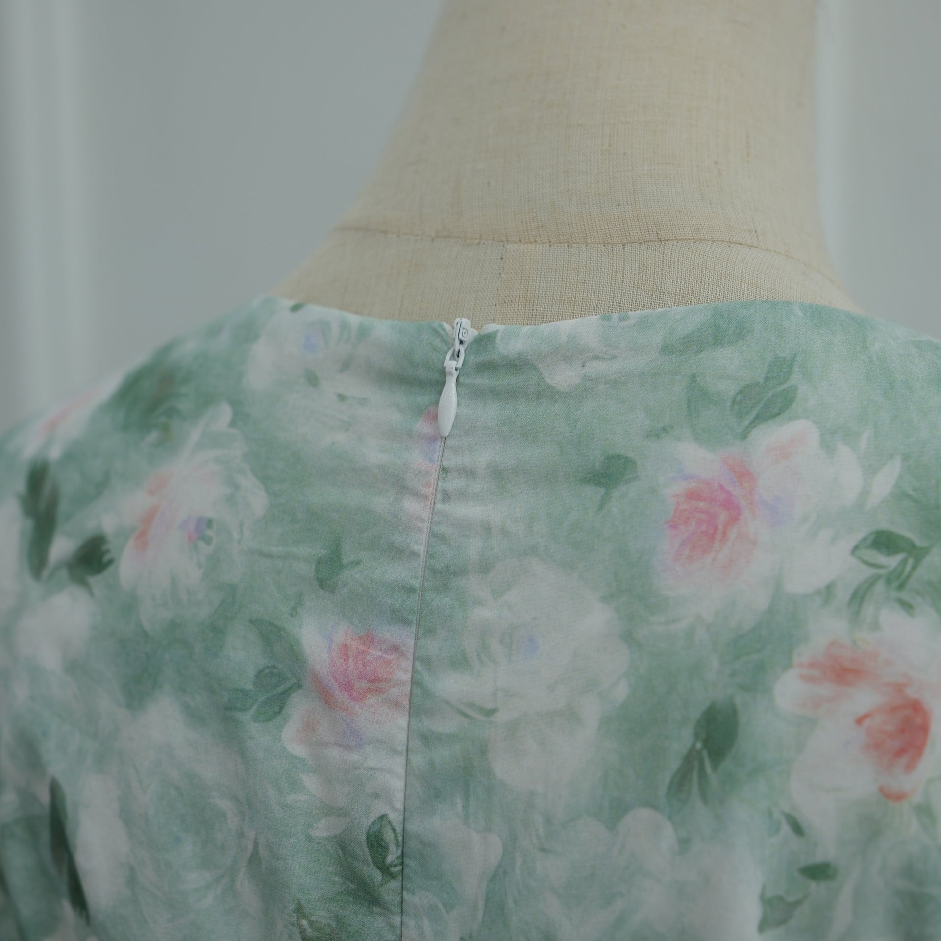 Watercolour Floral Print Flared Sleeve Maxi Dress(MS516) - Mariam's Collection