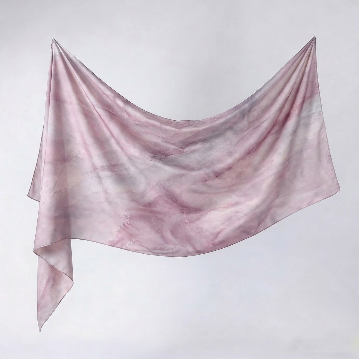 Hijab shawl draped loosely as a wrap over modest outfit