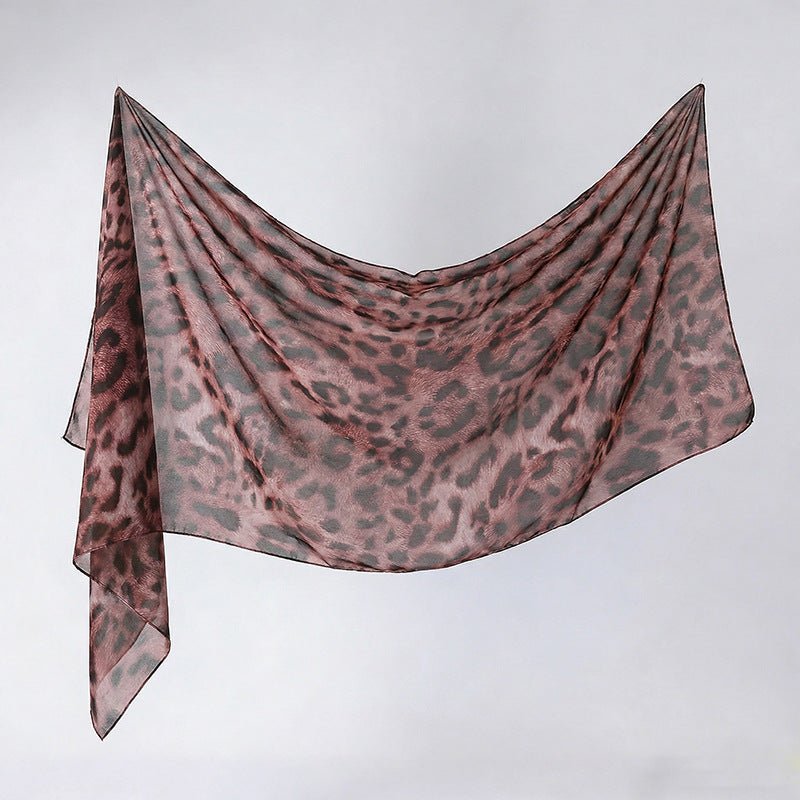 Printed hijab shawl showing volume and structured drape