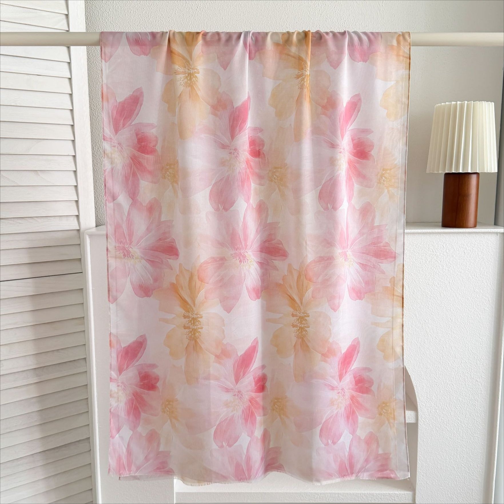 Watercolour & Tie-Dye Print Lightweight Hijab Scarf(MH257) - Mariam's Collection
