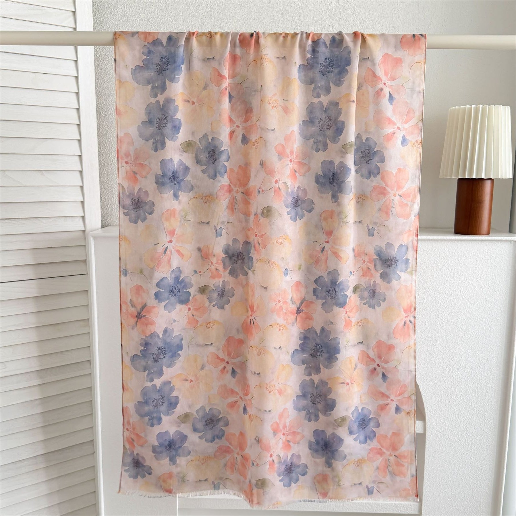 Watercolour & Tie-Dye Print Lightweight Hijab Scarf(MH257) - Mariam's Collection