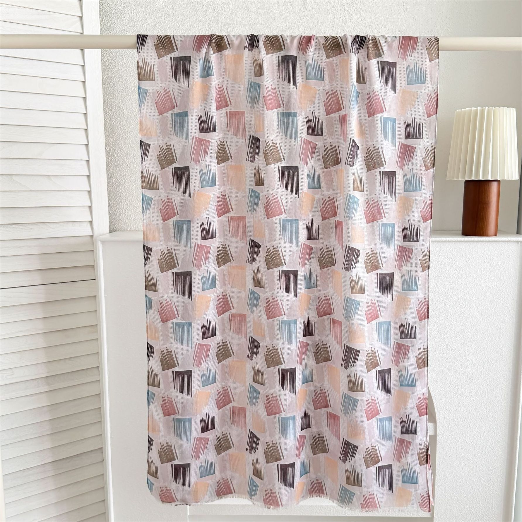 Watercolour & Tie-Dye Print Lightweight Hijab Scarf(MH257) - Mariam's Collection