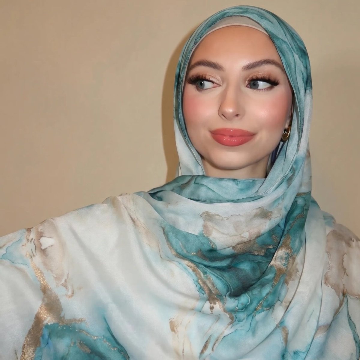 Watercolour Wash Hijab Scarf(MH240) - Mariam's Collection