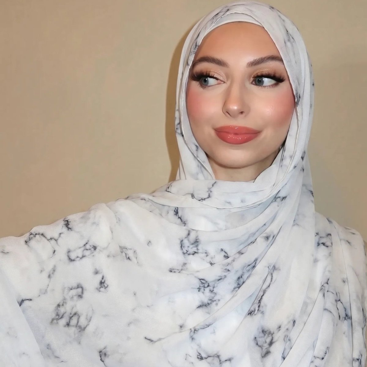 Watercolour Wash Hijab Scarf(MH240) - Mariam's Collection