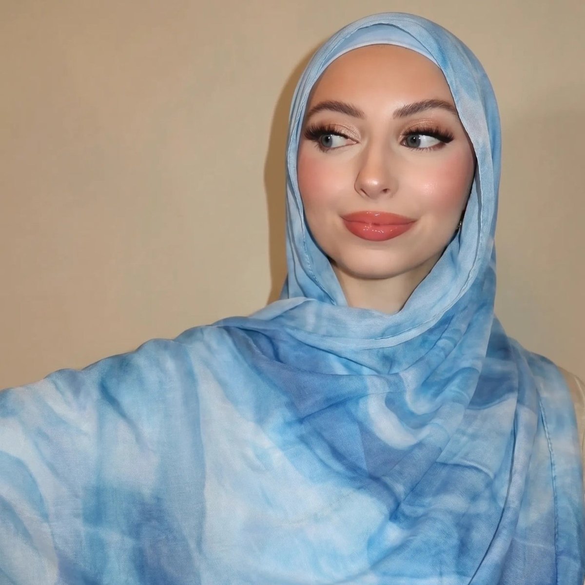 Watercolour Wash Hijab Scarf(MH240) - Mariam's Collection