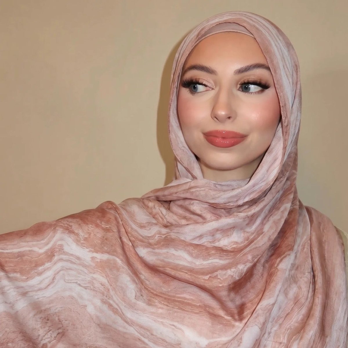 Watercolour Wash Hijab Scarf(MH240) - Mariam's Collection