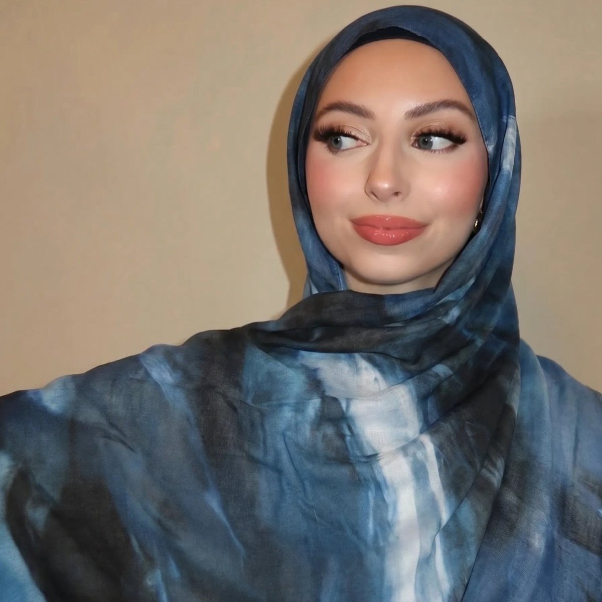Watercolour Wash Hijab Scarf(MH240) - Mariam's Collection