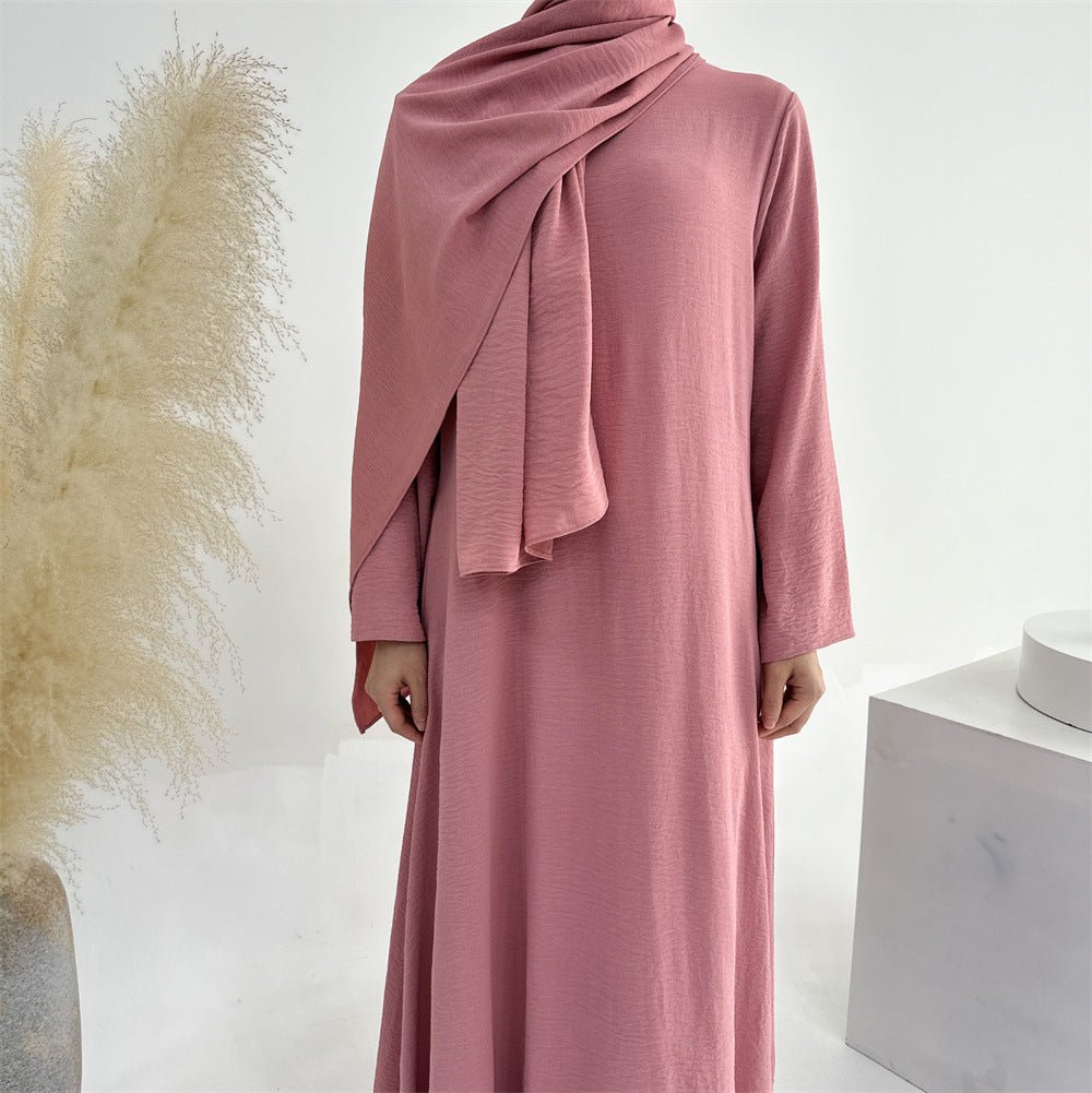 Wave Bubble Sleeve Abaya 4 - Piece Set (MOA057) - Mariam's Collection