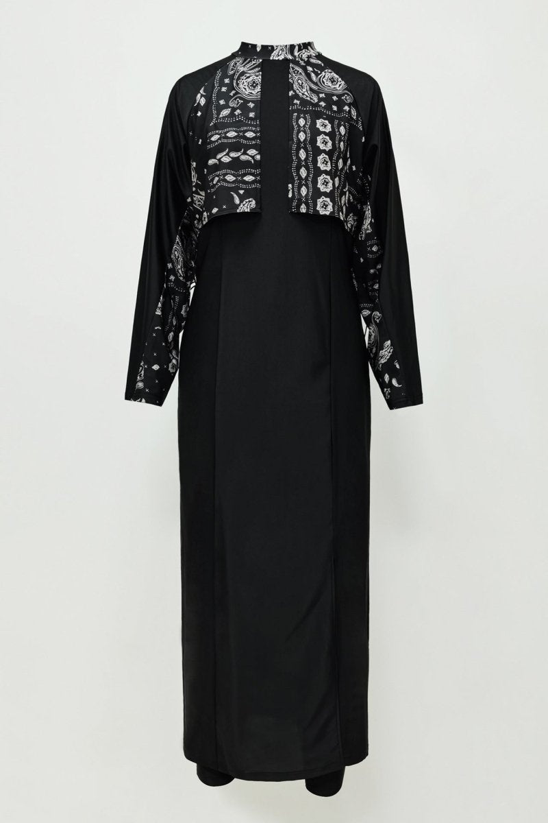 Women Modest Muslim Swimsuit Full Coverage Swimwear Islamic Hijab Swimming Burkini Swim Suit Solid Color.(MB019) - Mariam's Collection