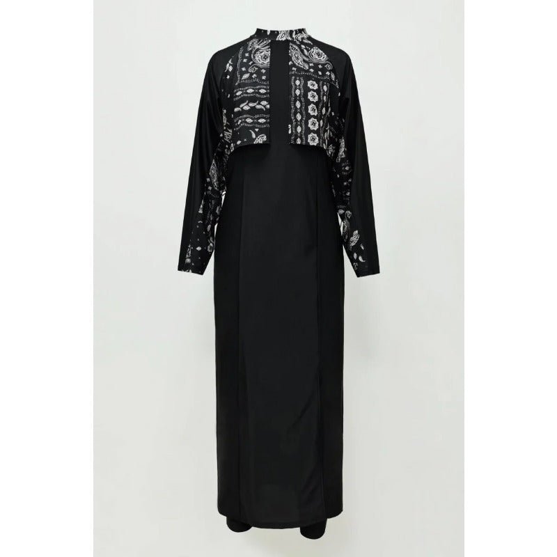 Women Modest Muslim Swimsuit Full Coverage Swimwear Islamic Hijab Swimming Burkini Swim Suit Solid Color.(MB019) - Mariam's Collection