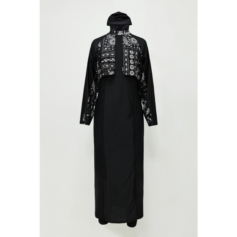 Women Modest Muslim Swimsuit Full Coverage Swimwear Islamic Hijab Swimming Burkini Swim Suit Solid Color.(MB019) - Mariam's Collection