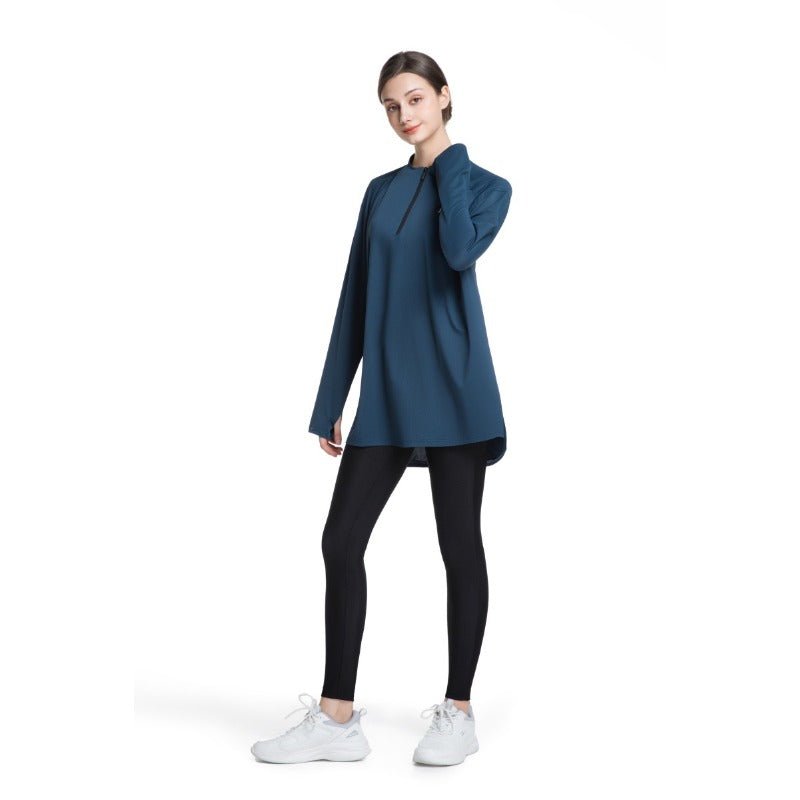 Women's Quick Dry Half Zip Running Top(MS115) - Mariam's Collection