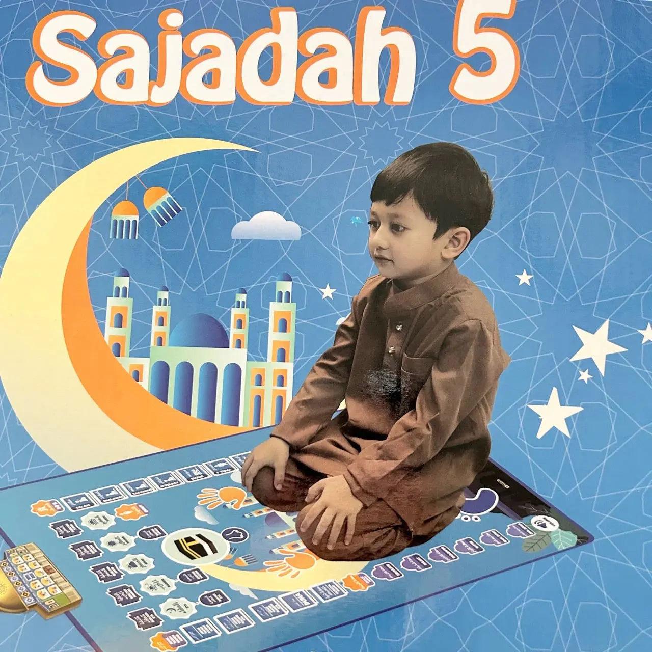 MR032 Electronic Interactive Children Prayer Mat, Islam Kids Educational Prayer Carpet - Mariam's Collection