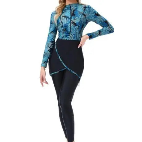 MB003 3pcs Burkini Set Modest Swimsuit High Quality - Mariam's Collection