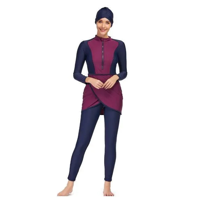 MB003 3pcs Burkini Set Modest Swimsuit High Quality - Mariam's Collection