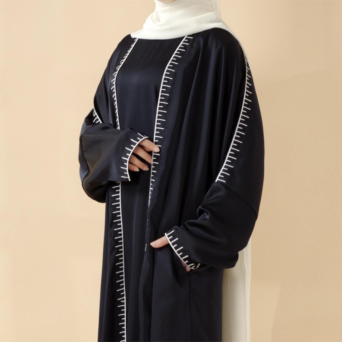 Moonlight and Modesty: The Enduring Elegance of Navy Abayas and the Eid Wardrobe Revival April 2025 - Mariam's Collection