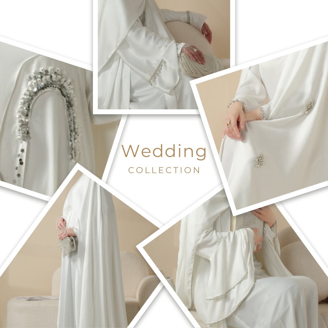 What to Wear to a Wedding? Six Elegant Abayas for a Stunning Bridal Look  October 2024 - Mariam's Collection