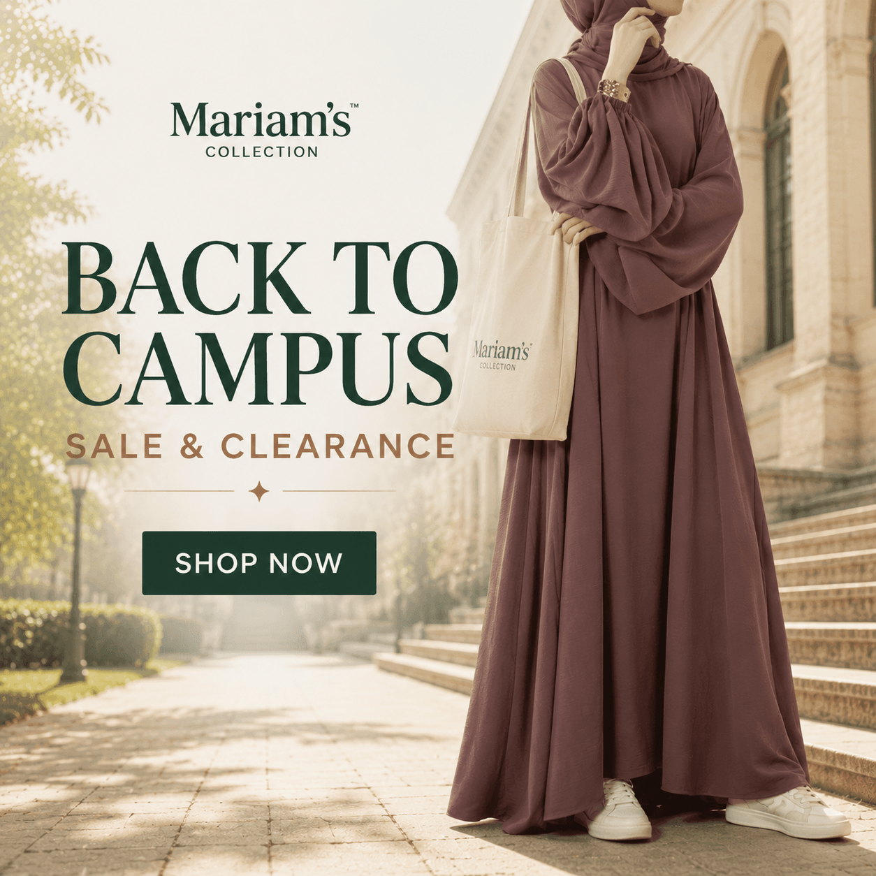 Ramadan sale 2026 — discounted abayas and modest fashion clearance