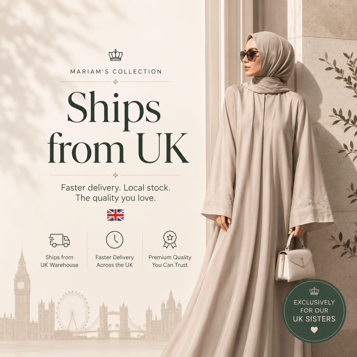 Ships from UK - Mariam's Collection