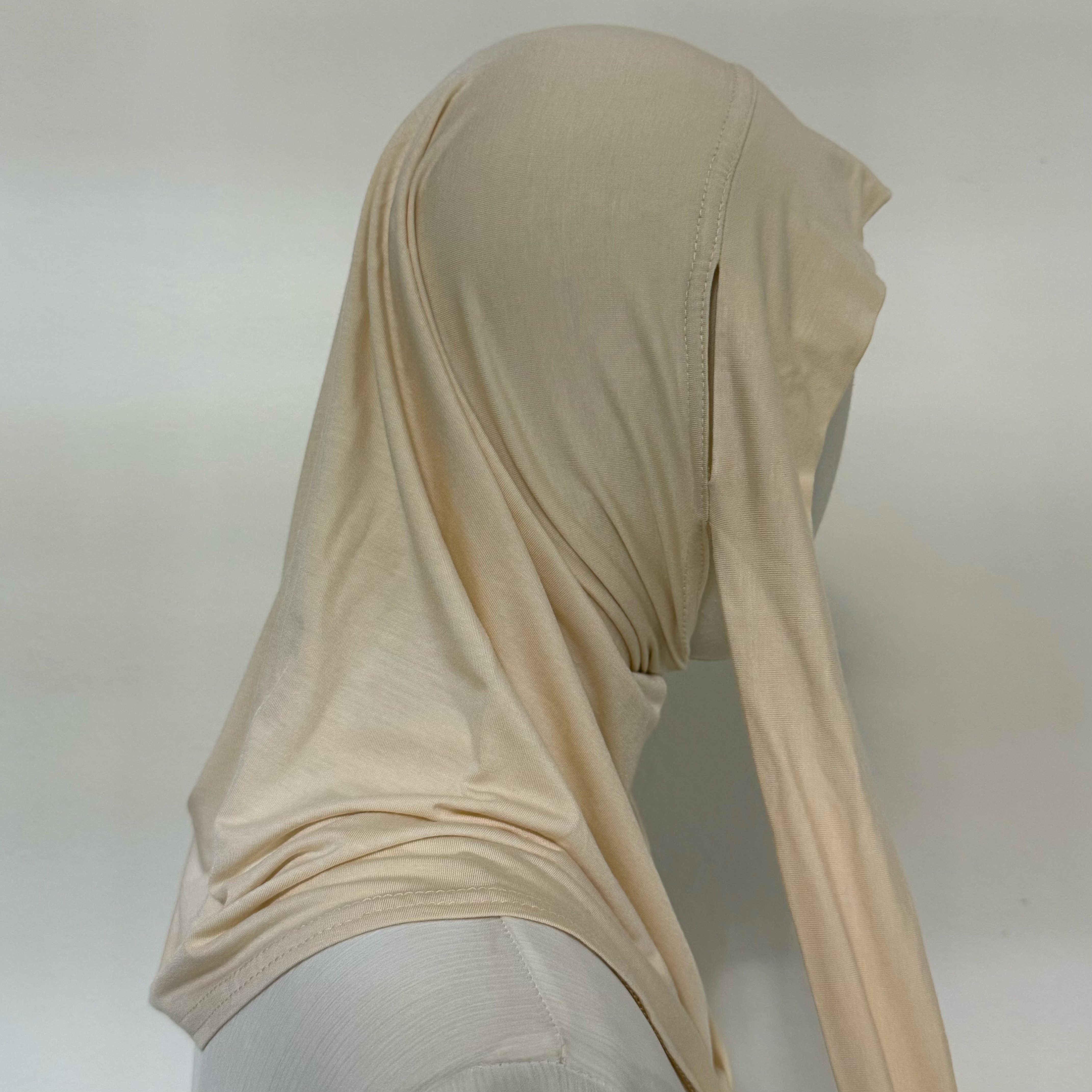 Premium Cotton Modal Hijab Undercap — Tie-Strap & Sports Friendly (MH223)