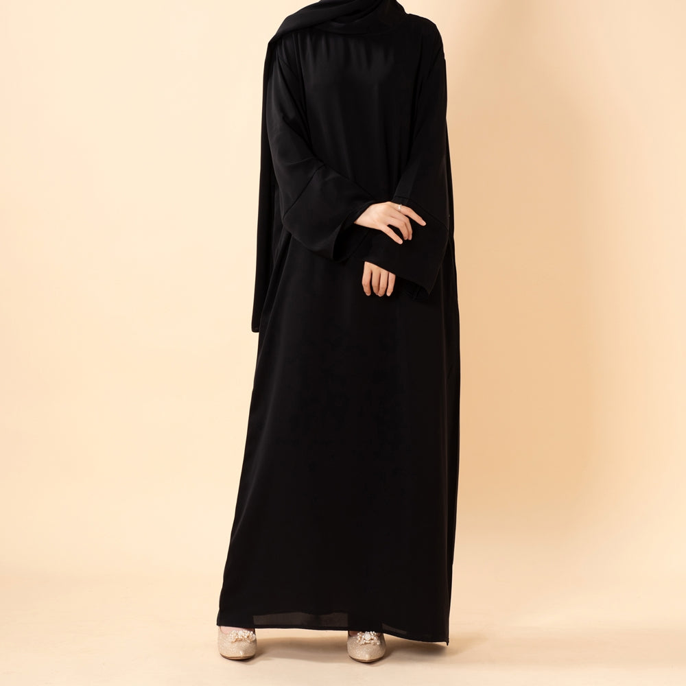 Premium One-Piece Hijab Abaya for Women | Nida Fabric Travel Abaya (MJ024)