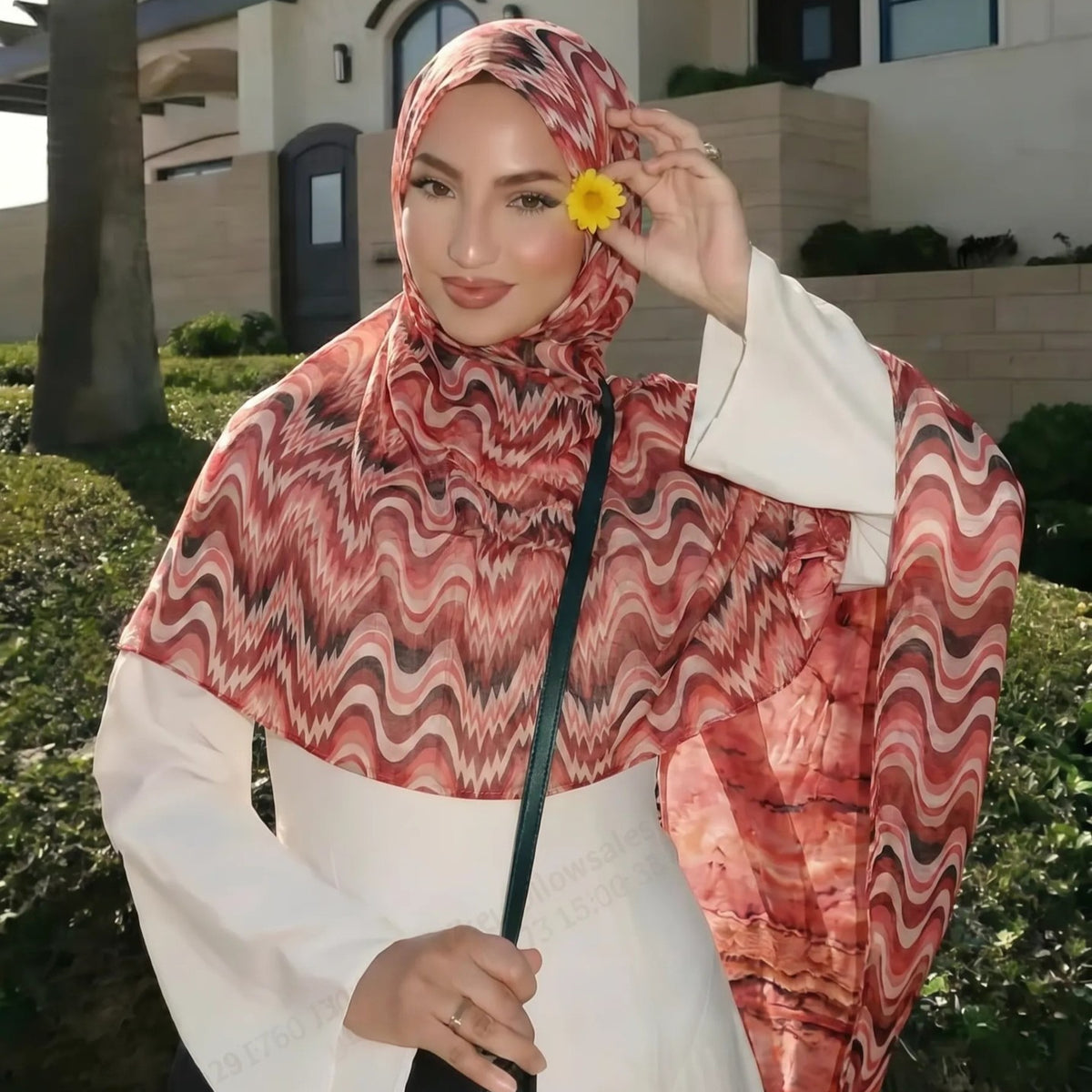 Gradient Wave Print Hijab(MH261)