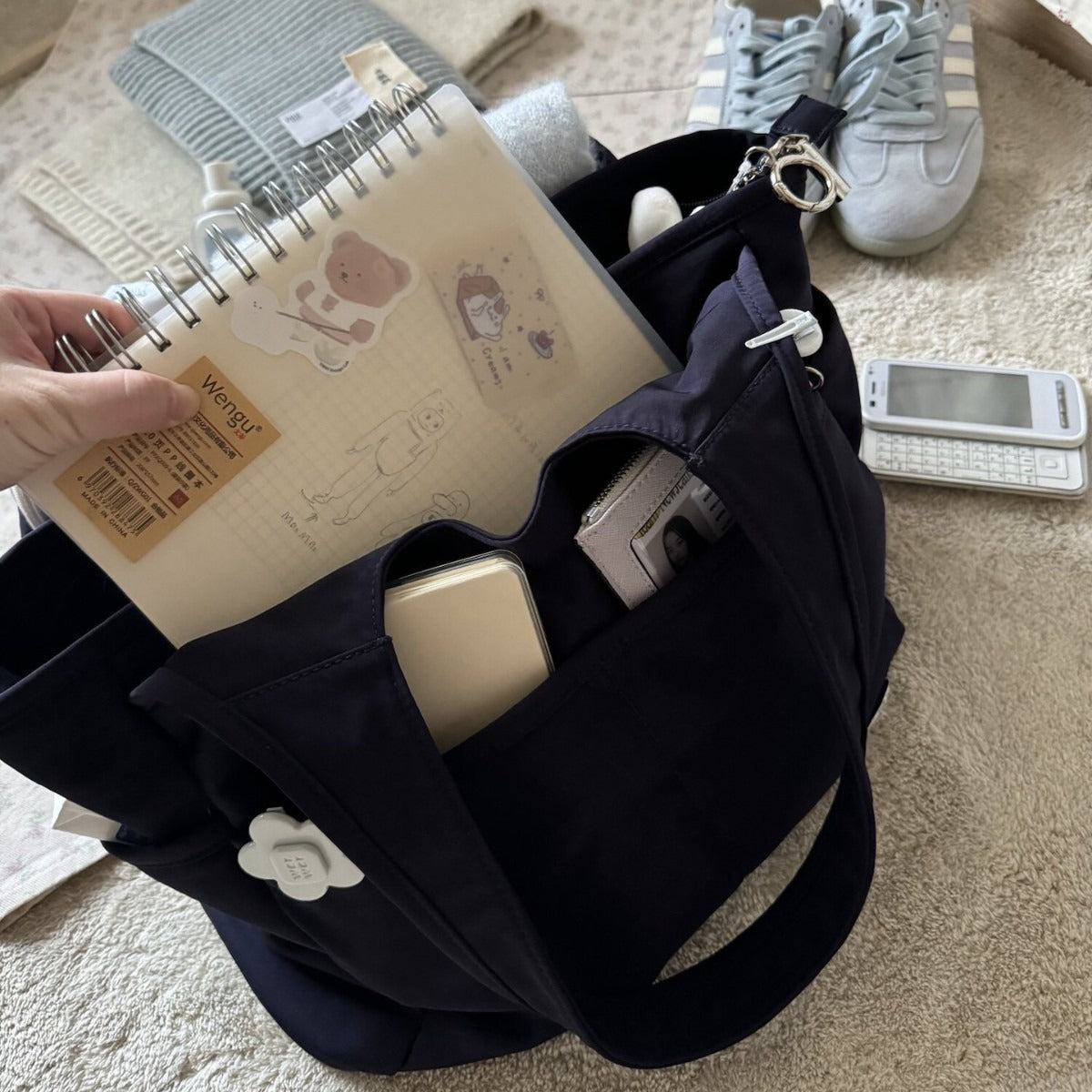 Multi-Pocket School & Work Tote Bag（MAC463）
