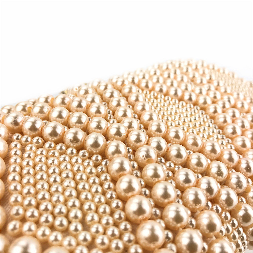 Hand-Beaded Pearl Evening Elegance Handbag (MAC286)
