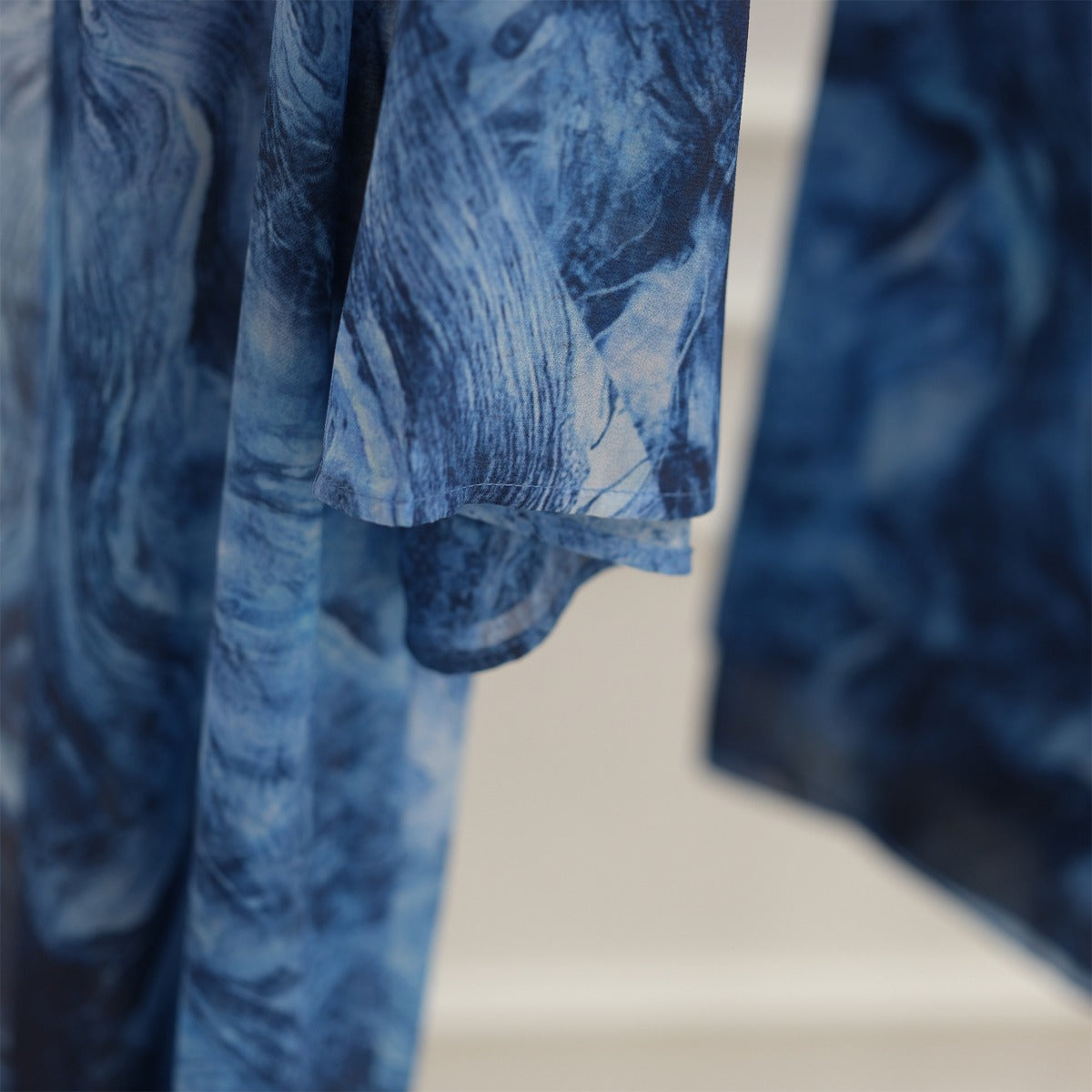 Printed Cardigan Abaya Collection | Modest Luxury Loungewear Feather-Print Robes (MOA194)