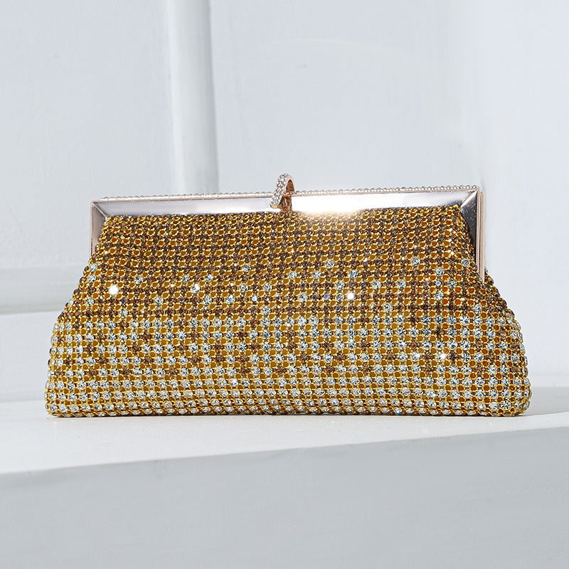 Handmade Rhinestone Crystal Evening Clutch Bag – Luxury Sparkling Party Handbag (MAC487)