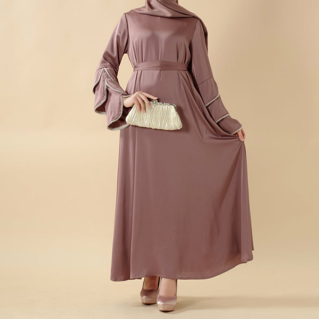 Ruffle Sleeve Abaya