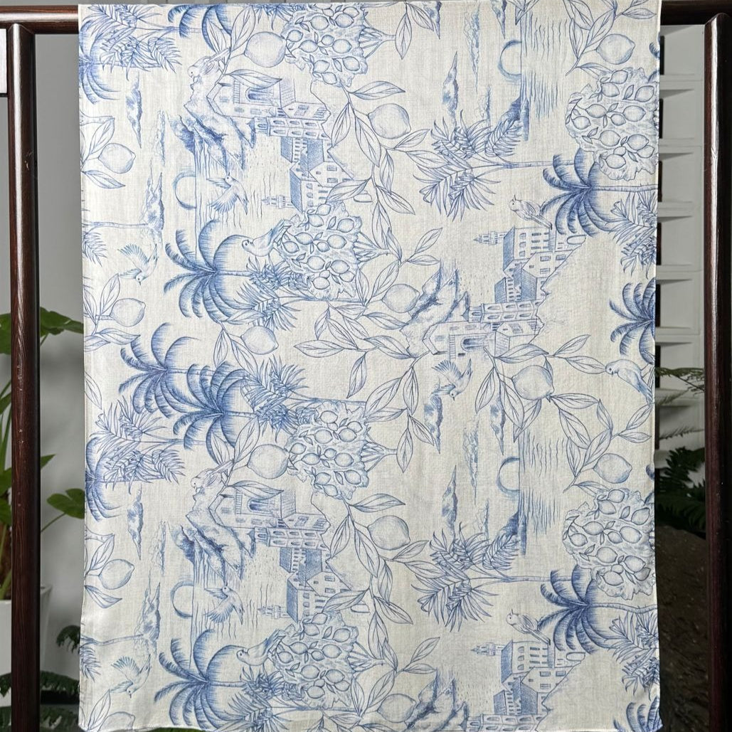 Versatile Watercolor Print Headscarf Soft Breathable Hijab (MH165)