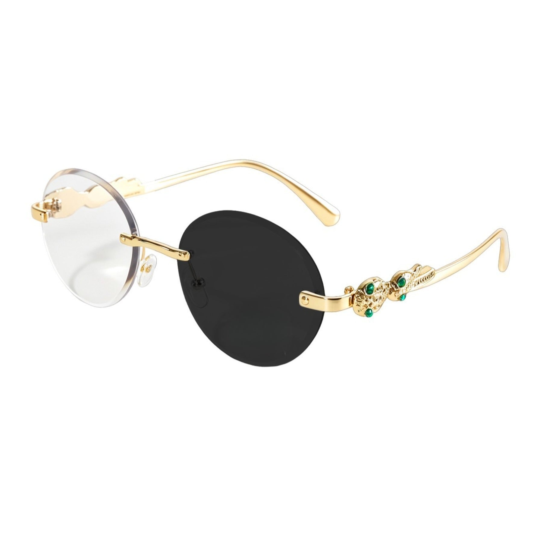 Vintage Oval Rimless Sun Glasses（MAC446）