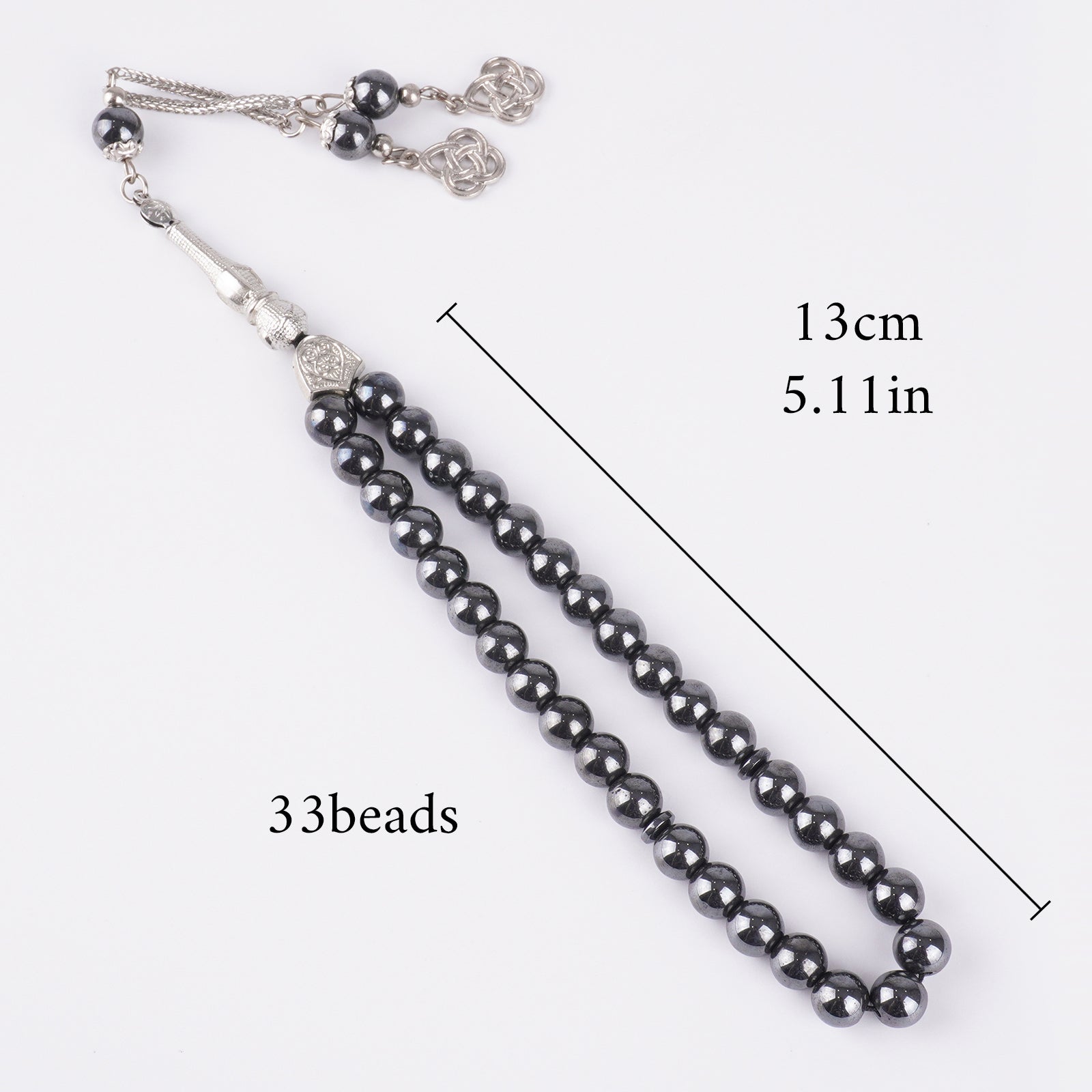 33 Bead Black Obsidian Tasbeeh(MR084)
