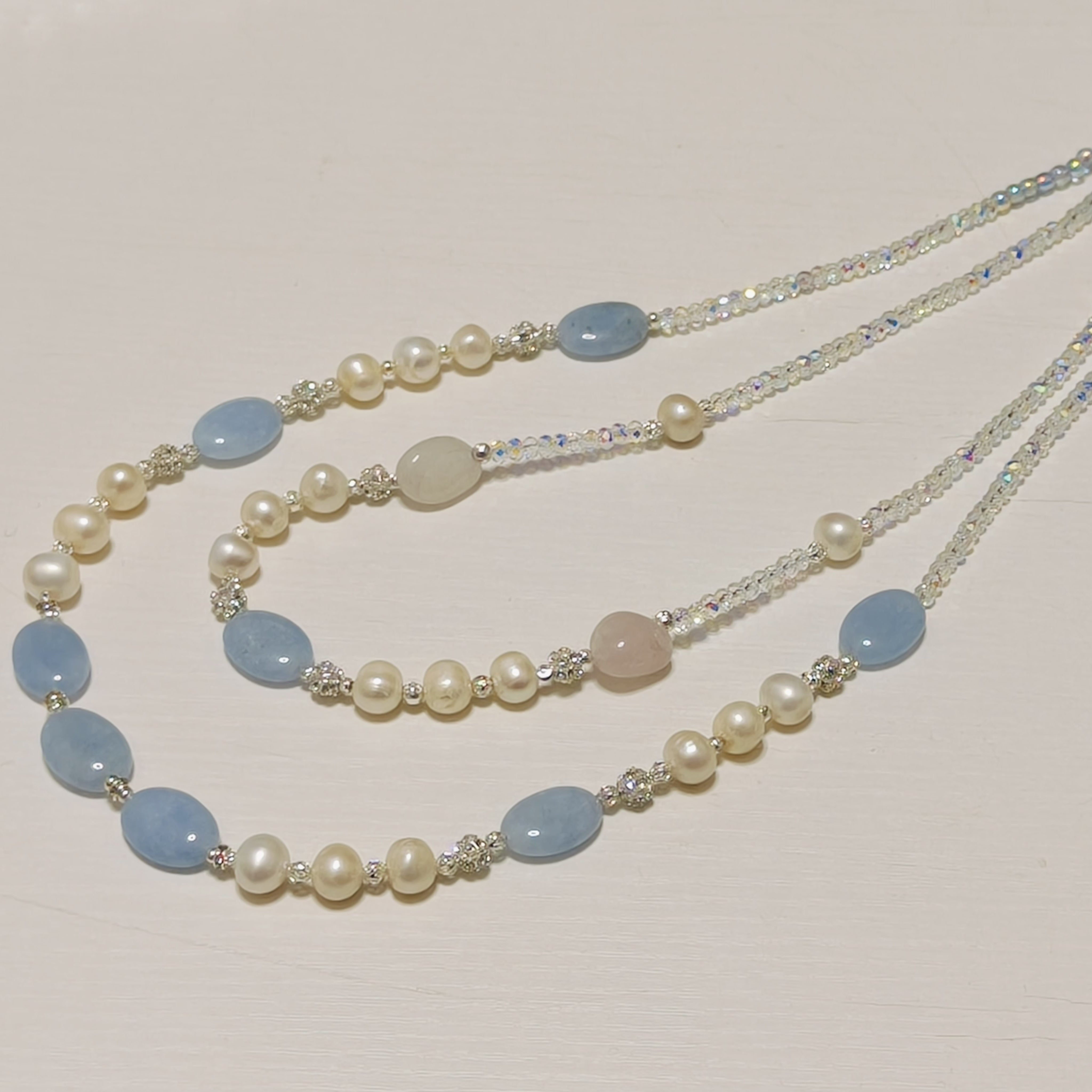 Versatile Adornment Stratified Brilliance Necklace Set (MAC344)