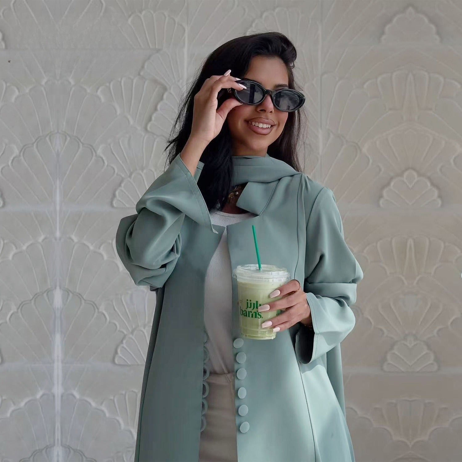 Nida Abaya Set with Hijab(MOA271)