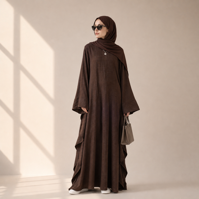 Archive Piece Batwing Sleeve Farasha Abaya - MP011 (Size 2 Only)